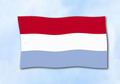Bild der Flagge "Flagge Luxemburg im Querformat (Glanzpolyester)"