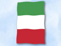 Bild der Flagge "Flagge Italien im Hochformat (Glanzpolyester)"