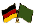 Bild der Flagge "Freundschafts-Pin Deutschland - Libyen (1977-2011)"
