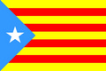 Bild der Flagge "Flagge der katalanischen Unabhängigkeitsbewegung / Estelada (90 x 60 cm)"