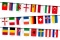 Flaggenkette Europa gro