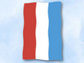 Flagge Luxemburg
 im Hochformat (Glanzpolyester) kaufen bestellen Shop