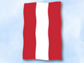 Flagge sterreich mit Wappen
 im Hochformat (Glanzpolyester) kaufen bestellen Shop