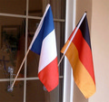 Stockflagge Franken (45 x 30 cm)-Fahne Stockflagge Franken (45 x 30  cm)-Flagge im Fahnenshop bestellen