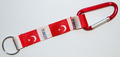 Bild der Flagge "Karabiner-Schlüsselanhänger mit Flagge Türkei"