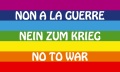 Banner NEIN ZUM KRIEG - NO TO WAR
(150 x 90 cm) Premium im Fahnenshop bestellen Banner NEIN ZUM KRIEG - NO TO WAR
(150 x 90 cm) Premium kaufen bestellen Shop Fahne Flagge