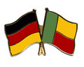 Bild der Flagge "Freundschafts-Pin Deutschland - Benin"