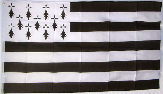 Flagge der Bretagne-Fahne Flagge der Bretagne-Flagge im Fahnenshop bestellen