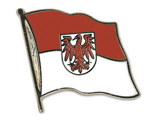 Flaggen-Pin Brandenburg-Fahne Flaggen-Pin Brandenburg-Flagge im