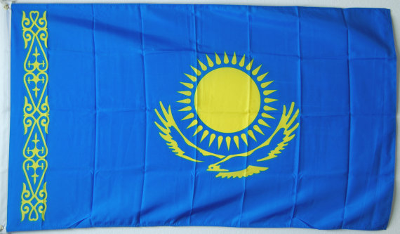 Flagge Kasachstan-Fahne Kasachstan-Flagge im Fahnenshop bestellen