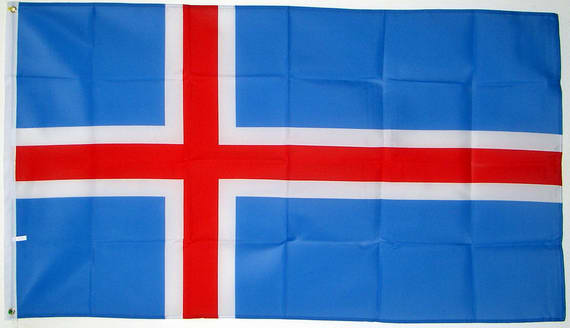 Flagge Island (90 x 60 cm)-Fahne Island (90 x 60 cm)-Flagge im Fahnenshop  bestellen