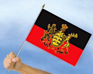Stockflagge Königreich Württemberg (45 x 30 cm)-Fahne Stockflagge  Königreich Württemberg (45 x 30 cm)-Flagge im Fahnenshop bestellen