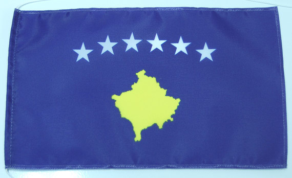 Tisch-Flagge Kosovo-Fahne Tisch-Flagge Kosovo-Flagge im Fahnenshop bestellen