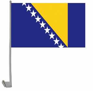 Autoflaggen Bosnien-Herzegowina - 2 Stück-Fahne Autoflaggen