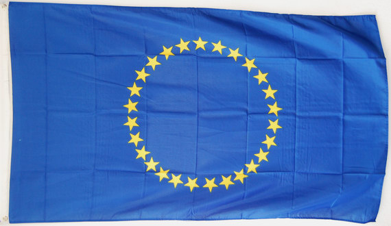 Flagge EU mit 27 Sternen-Fahne Flagge EU mit 27 Sternen-Flagge im  Fahnenshop bestellen