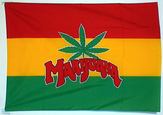 Flagge Marijuana-Fahne Flagge Marijuana-Flagge im Fahnenshop bestellen